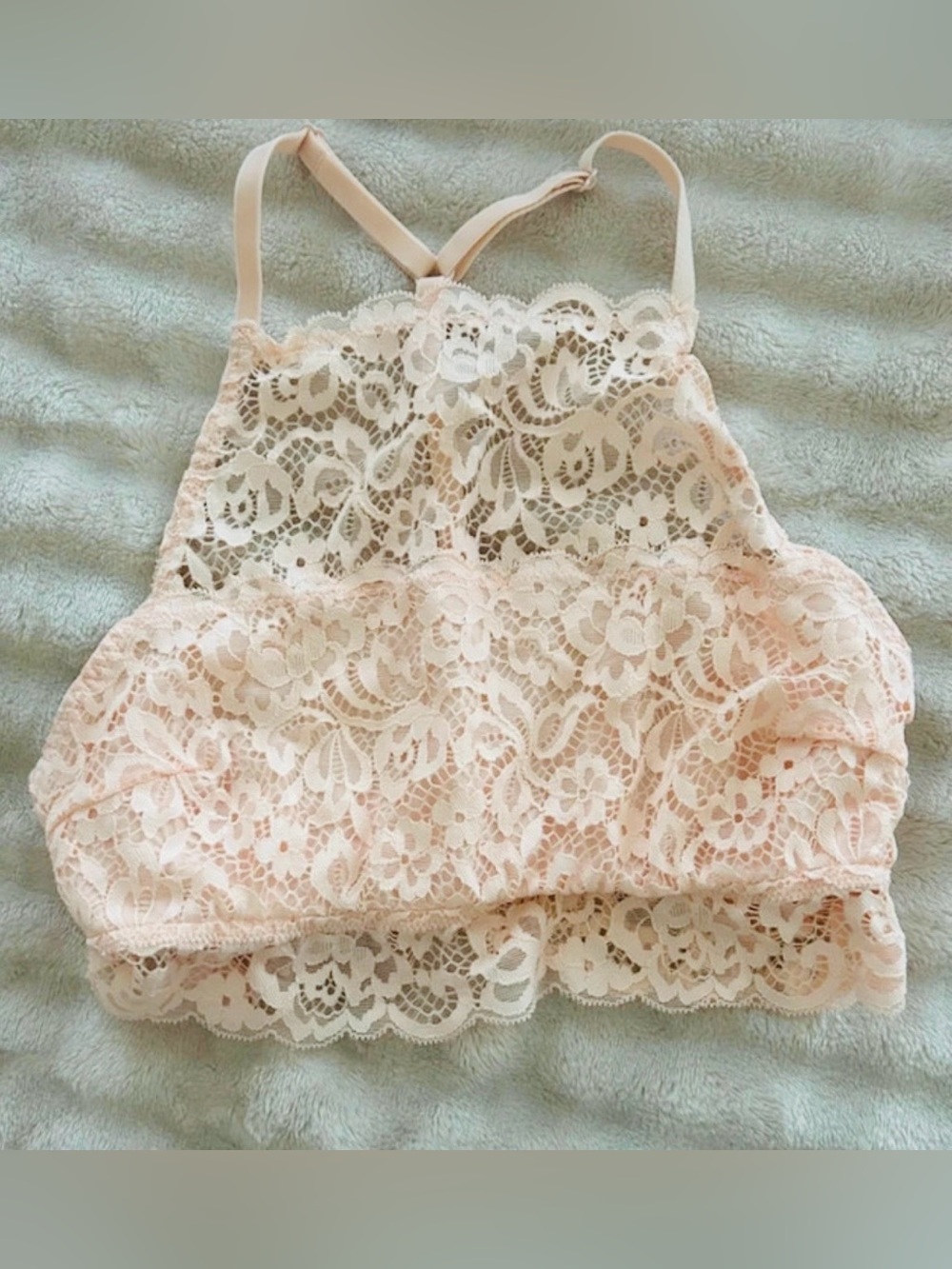 Xhilaration Light Blush Lace Bralette